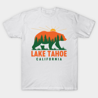 Lake Tahoe California Bear Retro Vintage T-Shirt