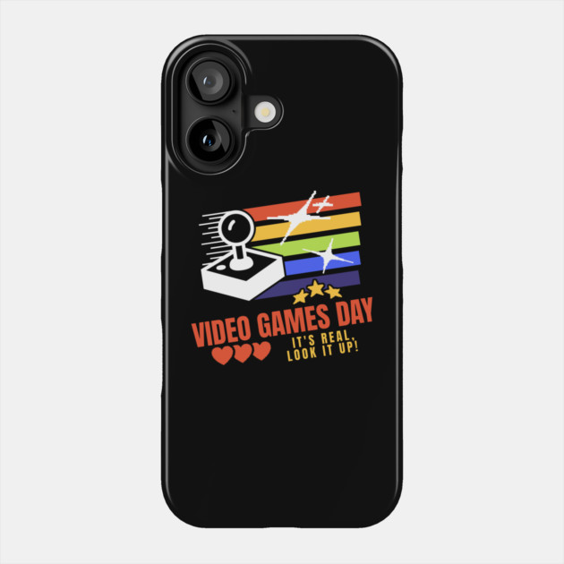 Video Games Day Phone Case by HolidayBug