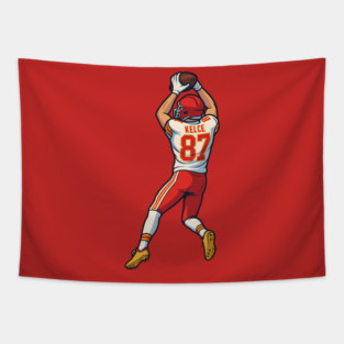 Travis Kelce Catch Tapestry