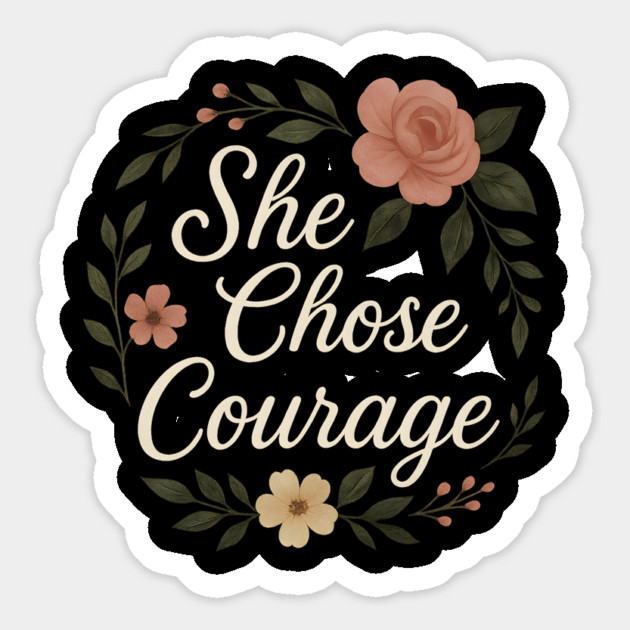 She Chose Courage Magnet by Peter's Store 8