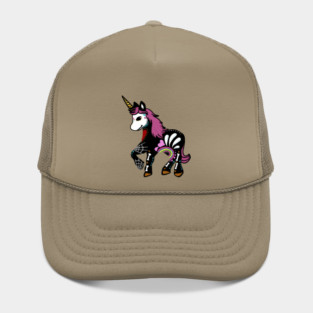 Unicorn Sugar Skull Day of the Dead Hat