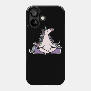 Unicorn Meditation Namaste Yoga Phone Case