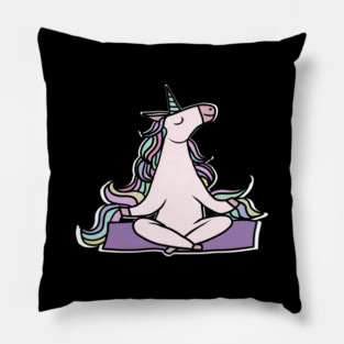 Unicorn Meditation Namaste Yoga Pillow