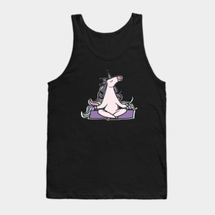 Unicorn Meditation Namaste Yoga Tank Top