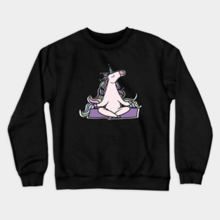 Unicorn Meditation Namaste Yoga Crewneck Sweatshirt