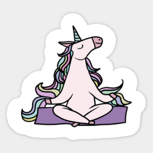 Unicorn Meditation Namaste Yoga Magnet