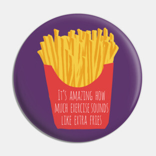 Funny Design About Exercise Pin