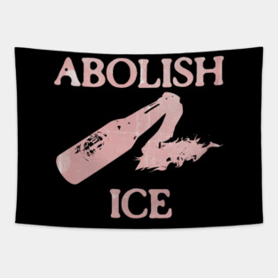 Abolish ICE Molotov Cocktail Tapestry