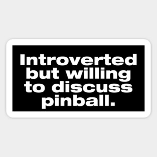 Introverted (dark) Sticker