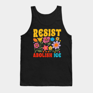 Abolish ICE Subtle Protest Resist Support Immigrants Refugee Tank Top