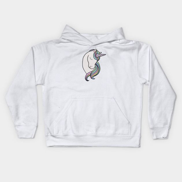 Majestic Unicon Rainbow Kids Hoodie by logiamerch