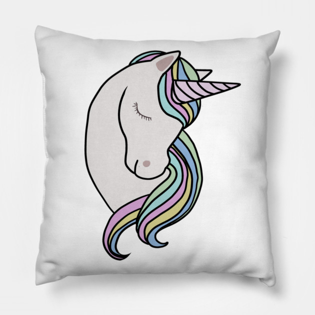 Majestic Unicon Rainbow Pillow by logiamerch