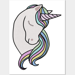Majestic Unicon Rainbow Posters and Art