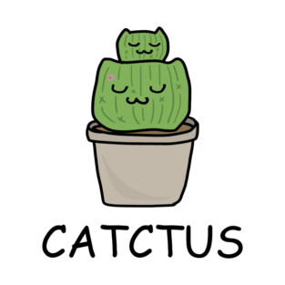 Catctus Cute Funny Cactus Cat Plant T-Shirt