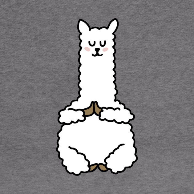 Cute Llama Alpaca Meditation Namaste Yoga by logiamerch