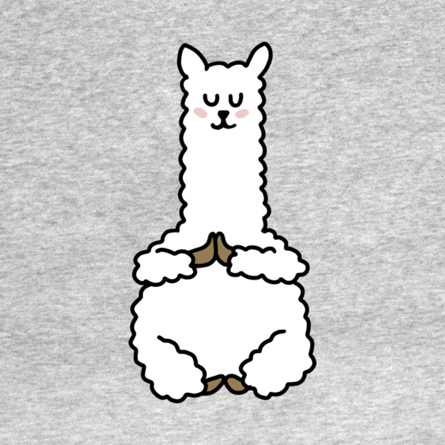 Cute Llama Alpaca Meditation Namaste Yoga by logiamerch