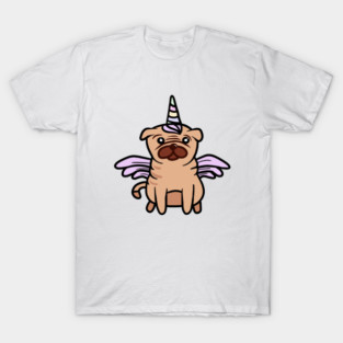 Cute Pug Unicorn Dog Lover T-Shirt