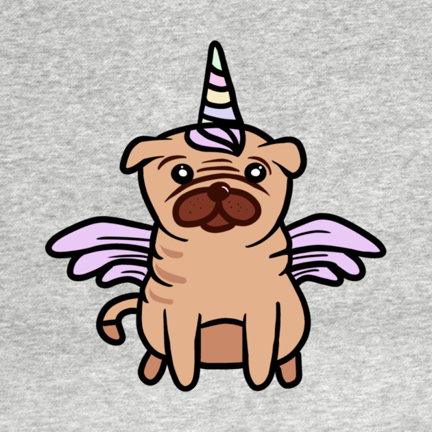 Cute Pug Unicorn Dog Lover by logiamerch