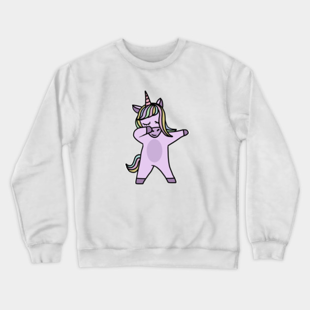 Cute Unicorn Dab Dance Dabbing Crewneck Sweatshirt by logiamerch