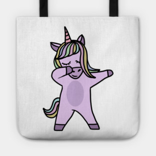 Cute Unicorn Dab Dance Dabbing Tote
