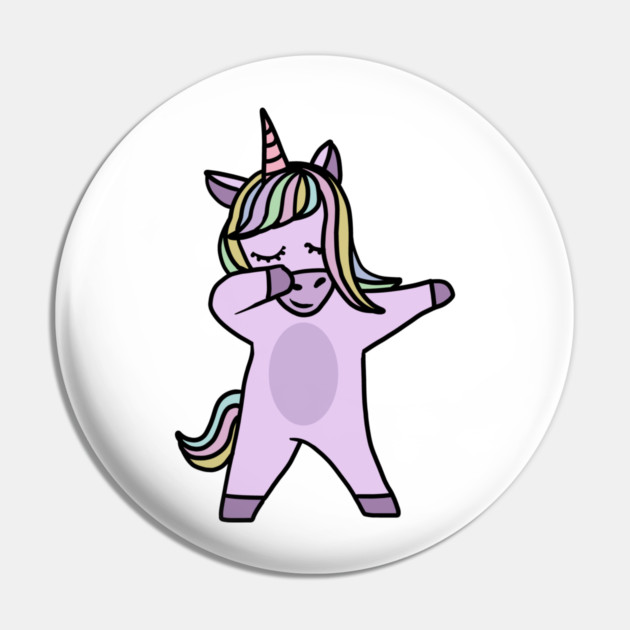 Cute Unicorn Dab Dance Dabbing Pin by logiamerch