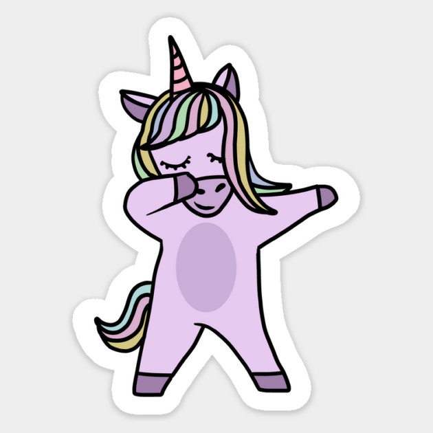 Cute Unicorn Dab Dance Dabbing Magnet by logiamerch