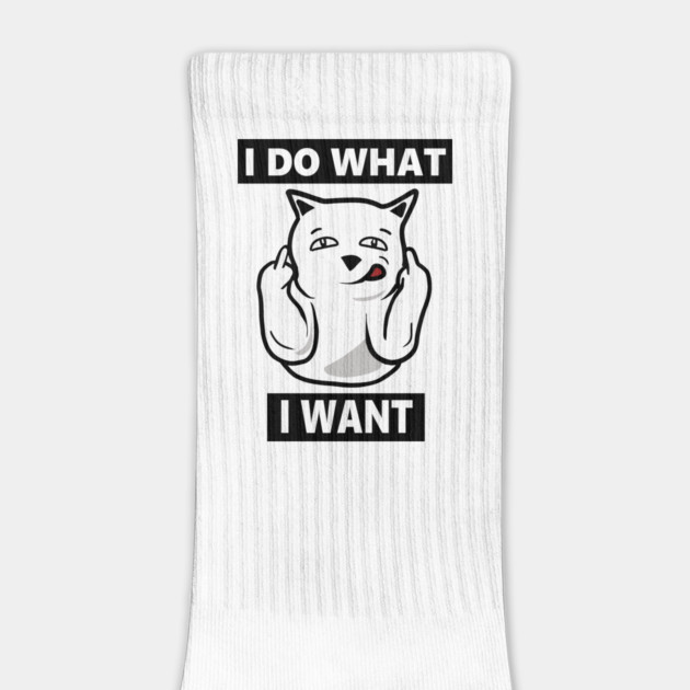 I do What I want Cat, Funny mean cat by logiamerch