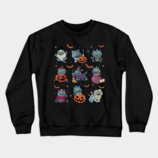 Derpy Tiger and Sussie Bird Halloween Crewneck Sweatshirt