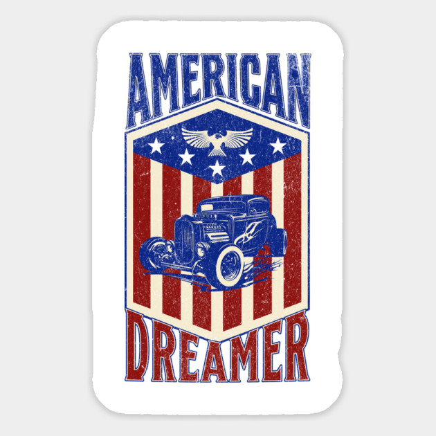 American Dreamer July 4th Design Magnet by TurnEffect