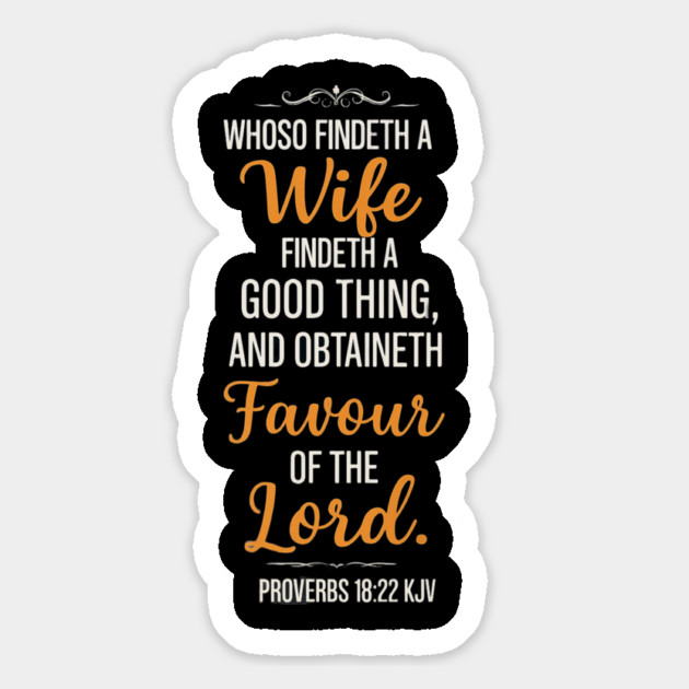Proverbs 18:22 Magnet by Lamar 's Store