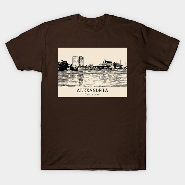 Alexandria - Louisiana T-Shirt by Lakeric