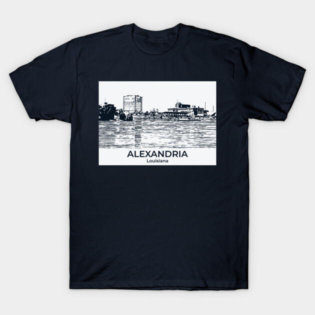 Alexandria - Louisiana T-Shirt by Lakeric