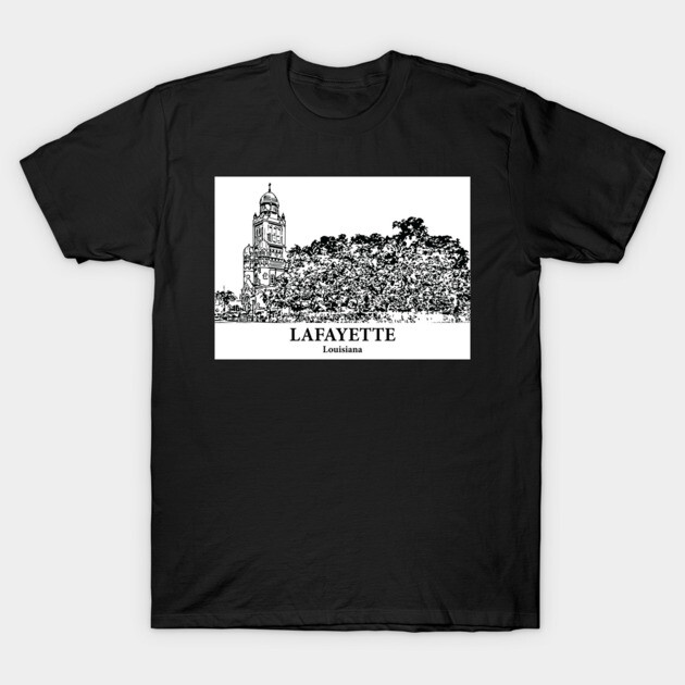 Lafayette - Louisiana T-Shirt by Lakeric