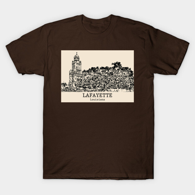 Lafayette - Louisiana T-Shirt by Lakeric