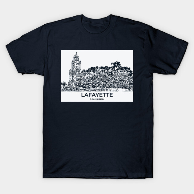 Lafayette - Louisiana T-Shirt by Lakeric