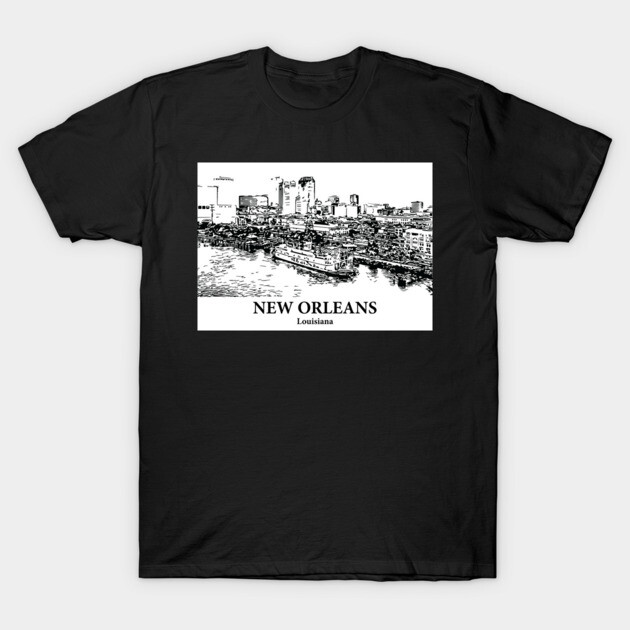 New Orleans - Louisiana T-Shirt by Lakeric