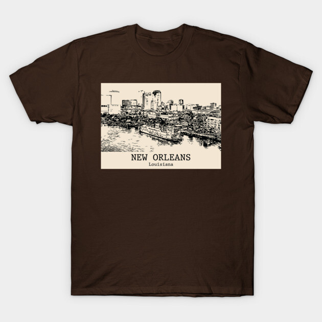New Orleans - Louisiana T-Shirt by Lakeric