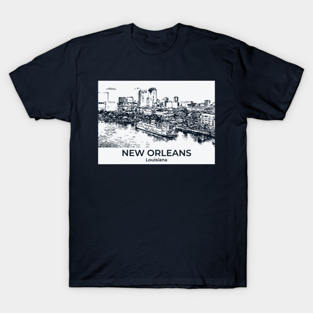 New Orleans - Louisiana T-Shirt by Lakeric