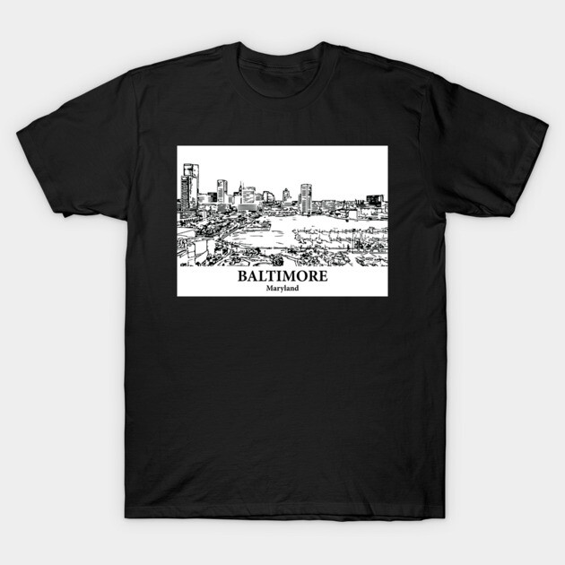 Baltimore - Maryland T-Shirt by Lakeric