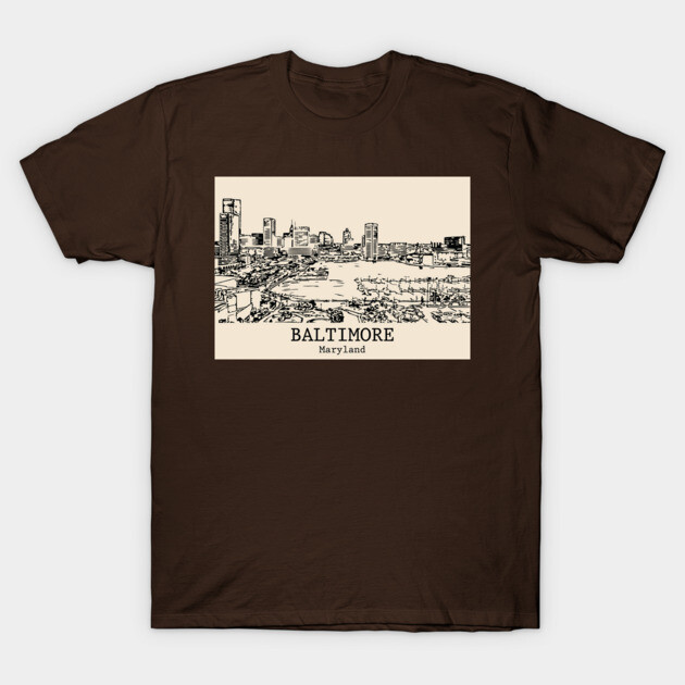 Baltimore - Maryland T-Shirt by Lakeric