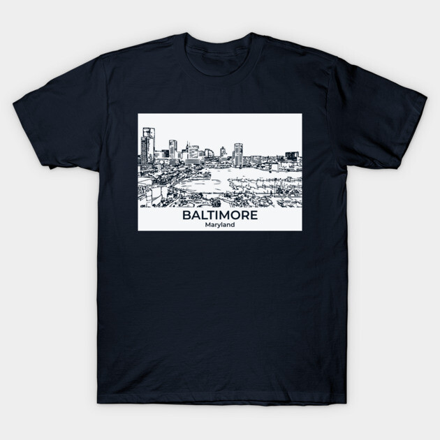 Baltimore - Maryland T-Shirt by Lakeric