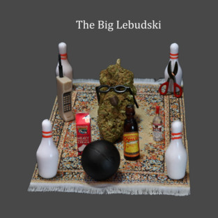 Lebudsky Dream Top Down (for dark colors) - Weed Design T-Shirt