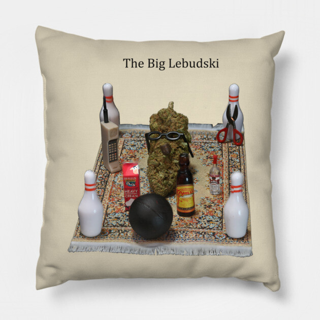 Lebudsky Dream Top Down (for light colors) - Weed Design Pillow by MrGreenGenes420
