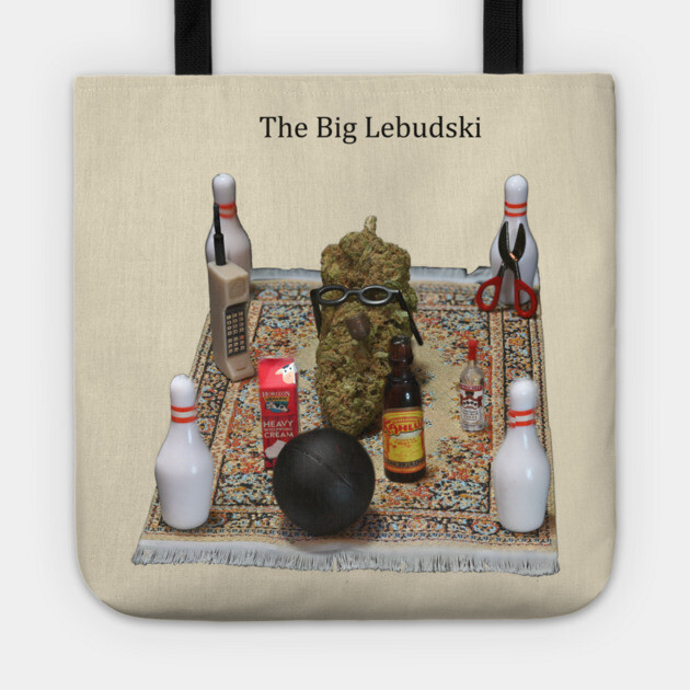 Lebudsky Dream Top Down (for light colors) - Weed Design Tote by MrGreenGenes420