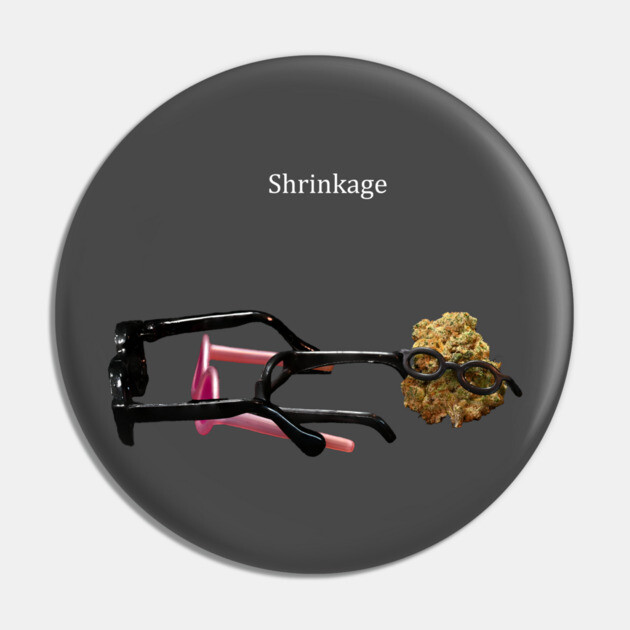 Shrinkage Jackapulco (for dark colors) - Weed Design Pin by MrGreenGenes420