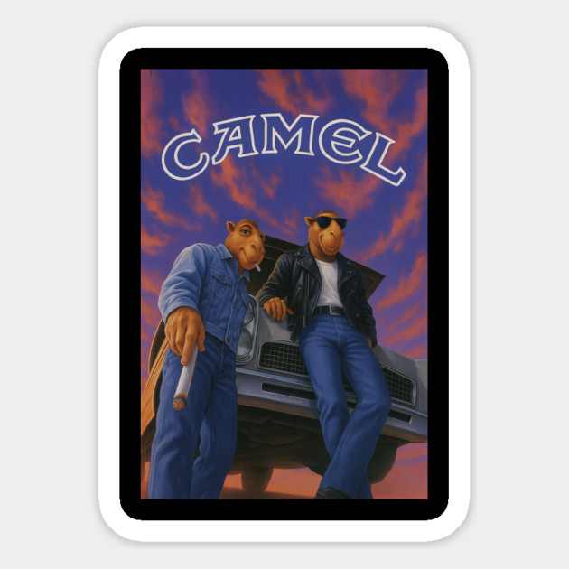 Joe Camel Sunset Cruisers Shirt Magnet by Shit Post Hero