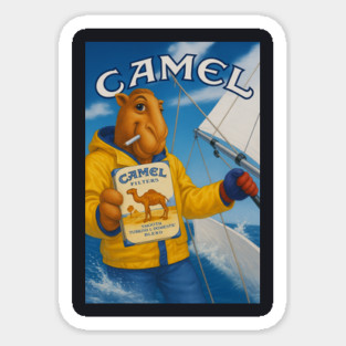 Joe Camel Smooth Sailing Shirt Sticker