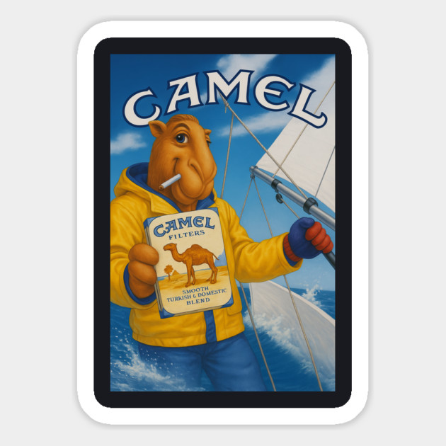 Joe Camel Smooth Sailing Shirt Magnet by Shit Post Hero