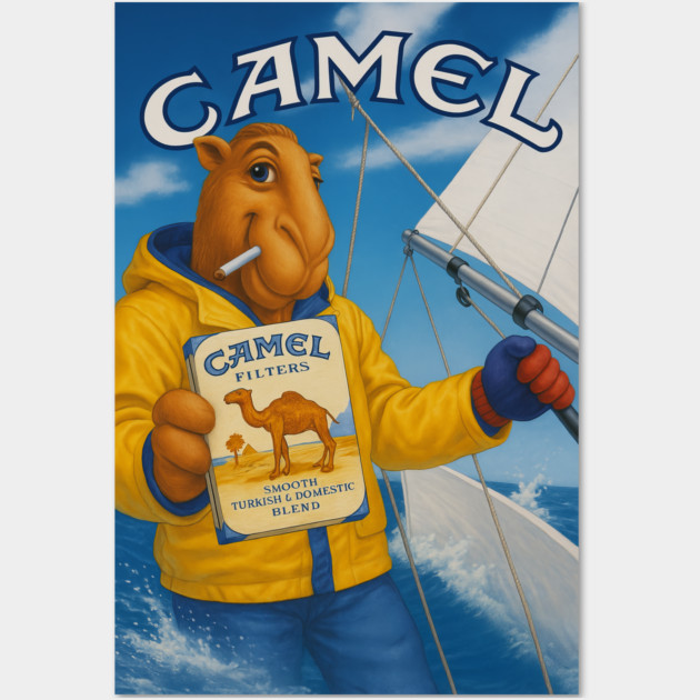 Joe Camel Smooth Sailing Shirt Wall Art by Shit Post Hero