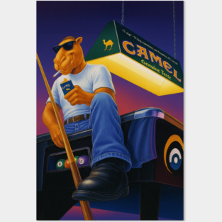 Joe Camel Pool Hall King Shirt Posters and Art